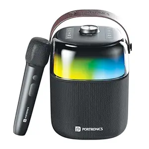 Portronics Dash 4 50W Wireless Bluetooth Party Speaker with Karaoke Mic